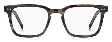 Men Premium Tommy Hilfiger Eyeglasses: TH 2034 - Grey Horn - SpecSMART Eye Clinic (Front View)
